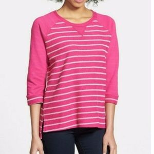 Pink Top Terry Pullover Sweatshirt nwt
